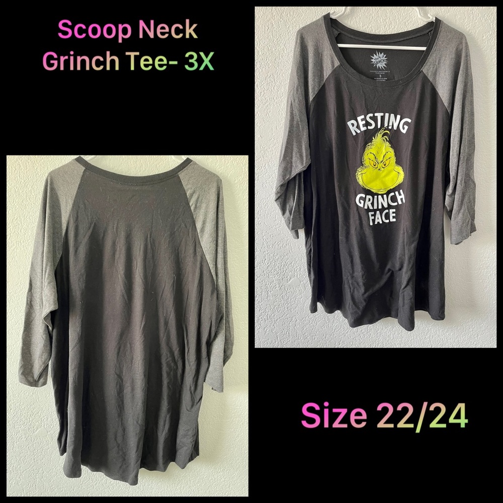 Torrid- Scoop Neck Grinch Tee- 3X